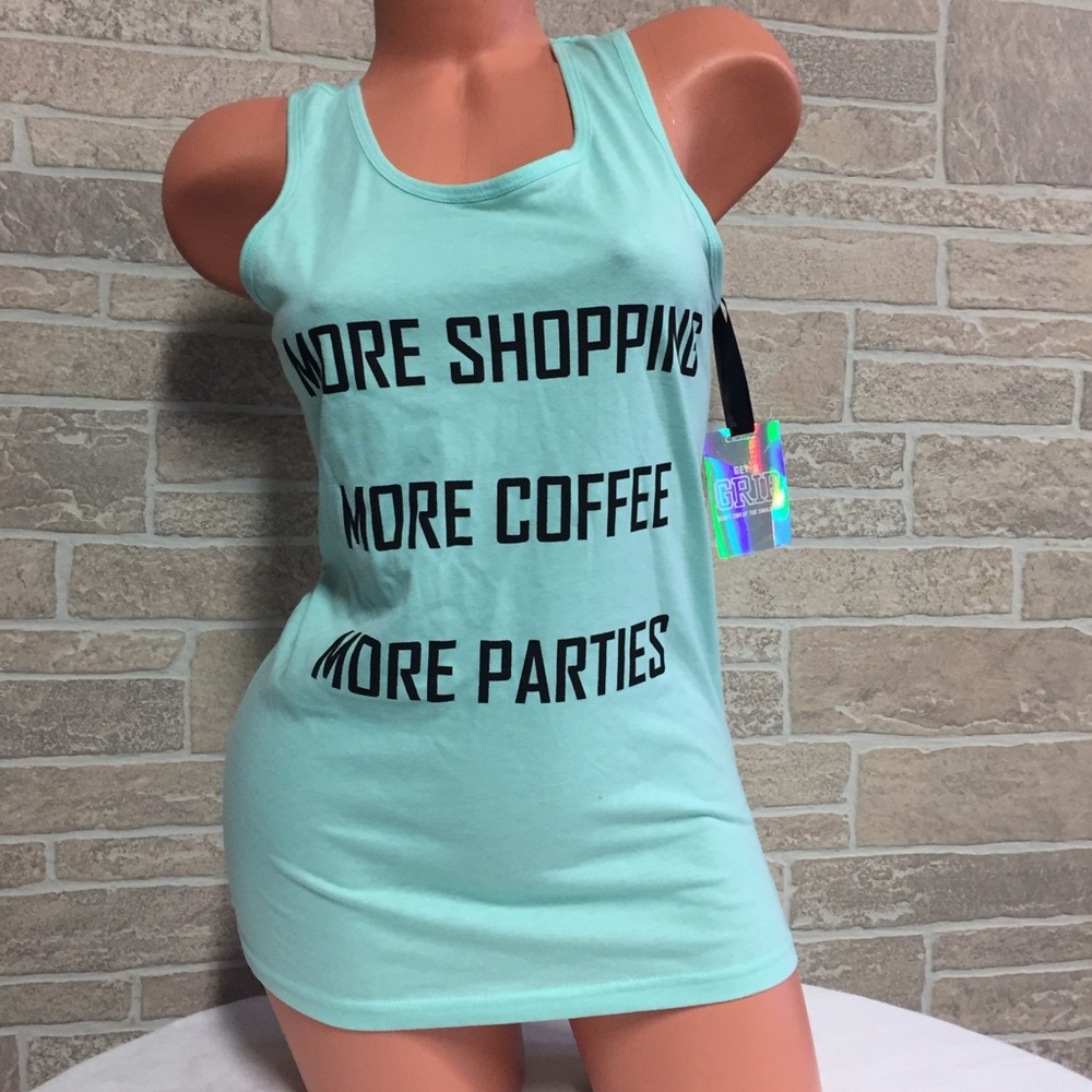 Girl Talk Racerback Tank Top - Picture 3 of 3