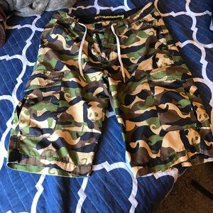 Enjoi skateboarding CAMO swim trunks