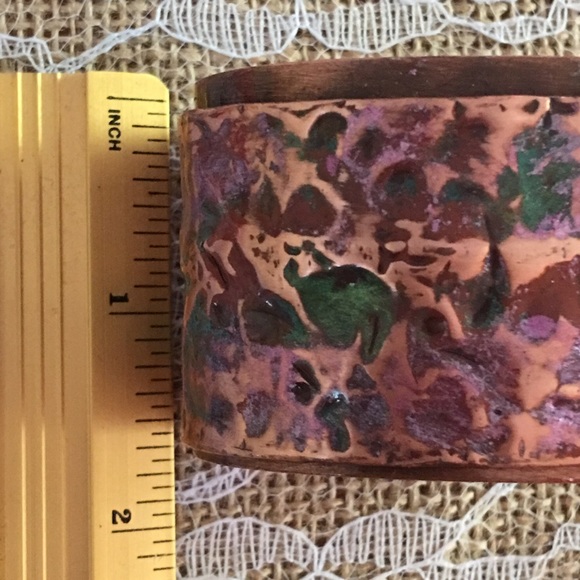 Handmade Copper Bangle Bracelet, Beautiful !! - Picture 4 of 7