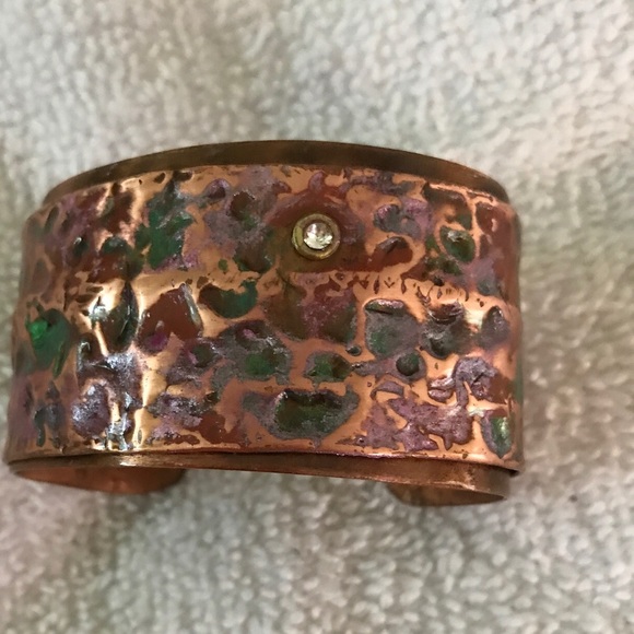 Handmade Copper Bangle Bracelet, Beautiful !! - Picture 7 of 7