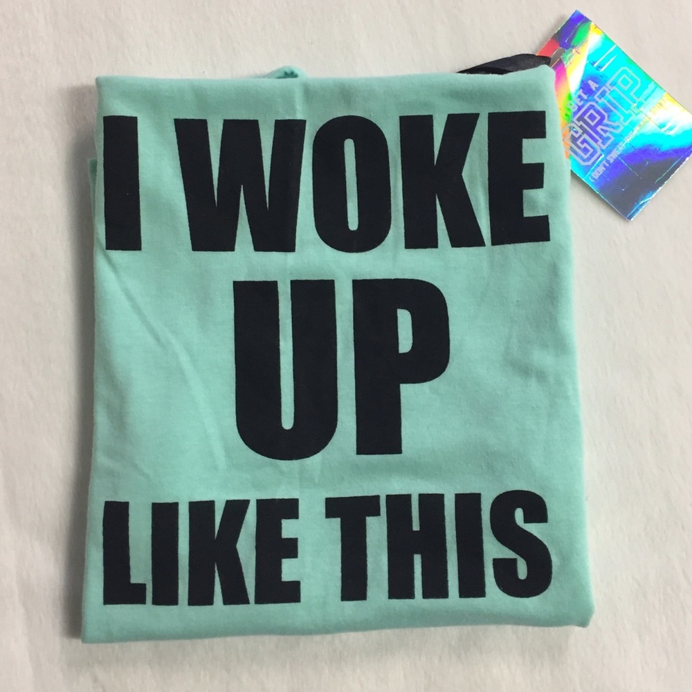 Girl Talk Racerback Tank Top - Picture 2 of 4
