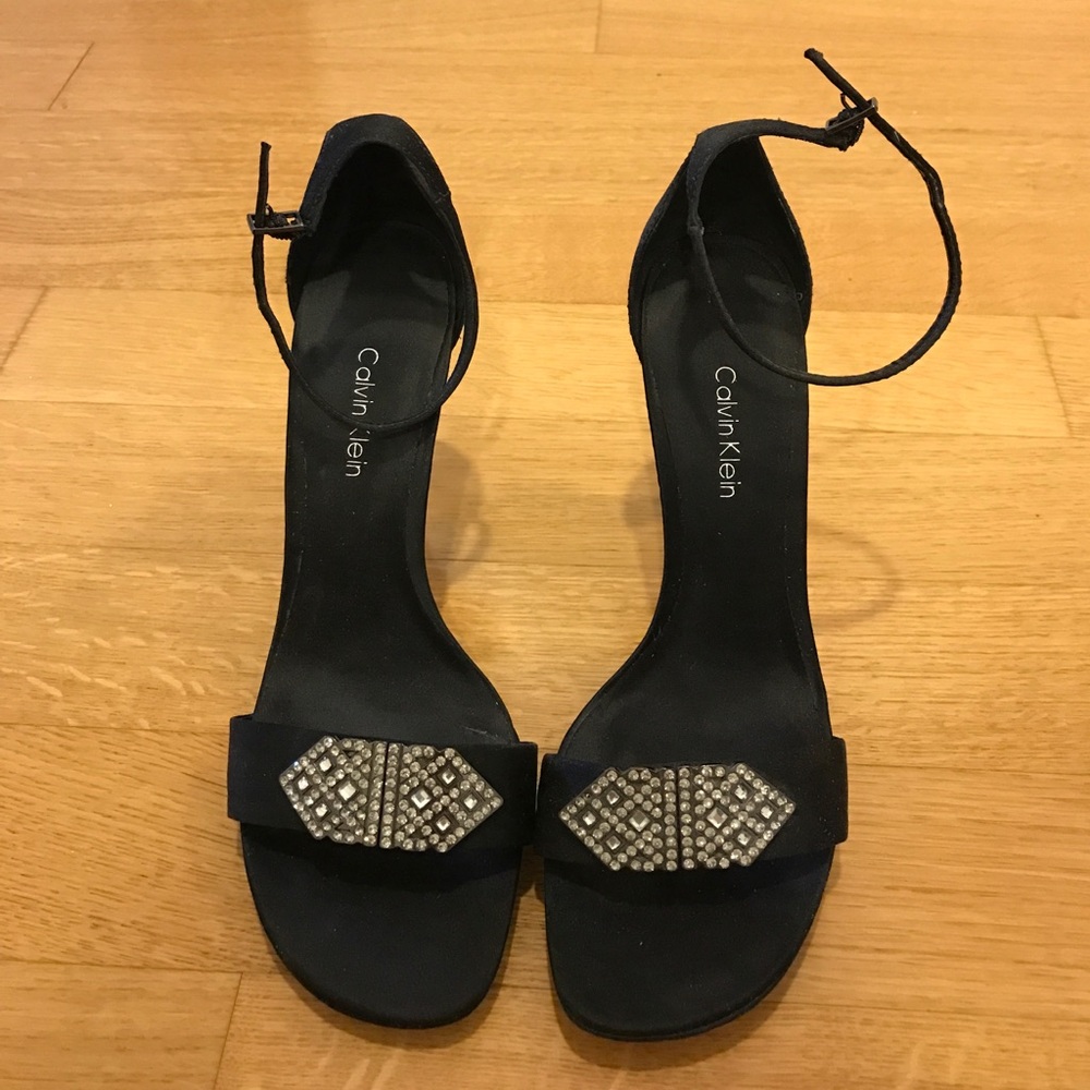 Sexy Calvin Klein Pumps with Crystal Accents