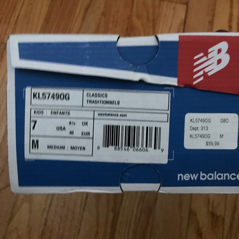 New balance sneakers.