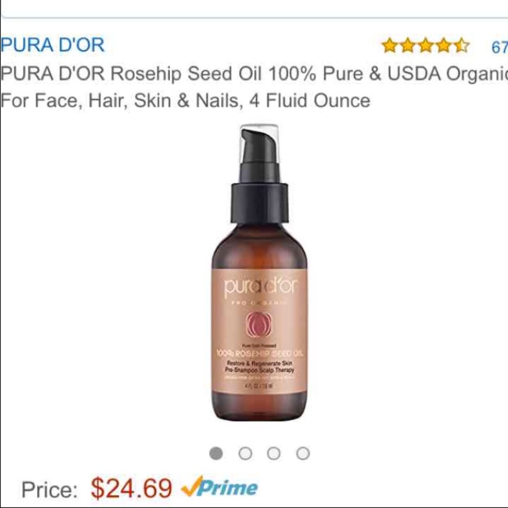 SOLD!!! Pura d'or Rosehip Seed Oil 100% Pure