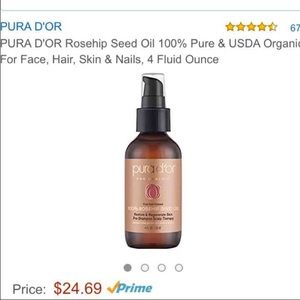SOLD!!! Pura d'or Rosehip Seed Oil 100% Pure