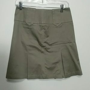 Benetton Pleated Skirt Gray Sz 38