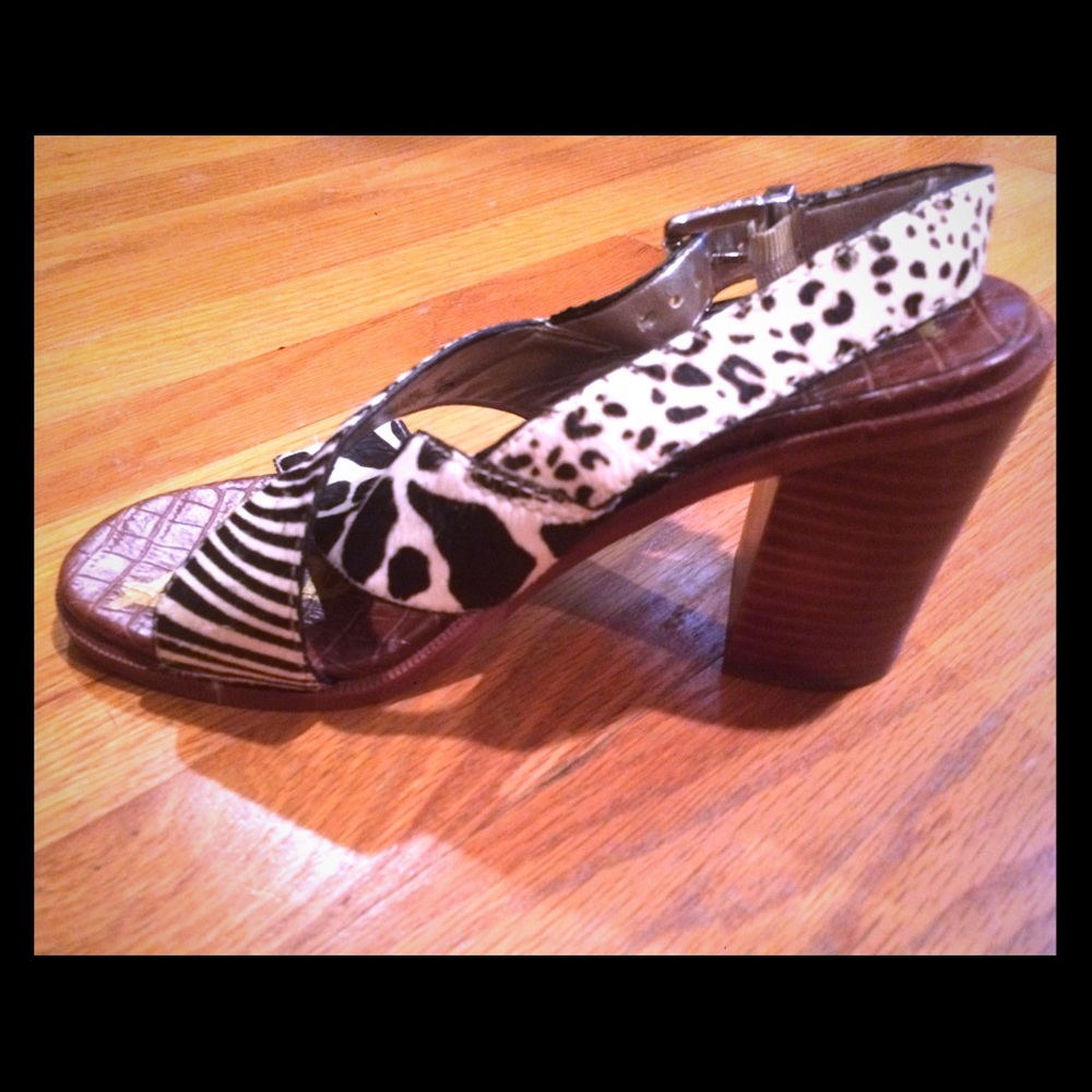 Sam Edelman zebra print wedges