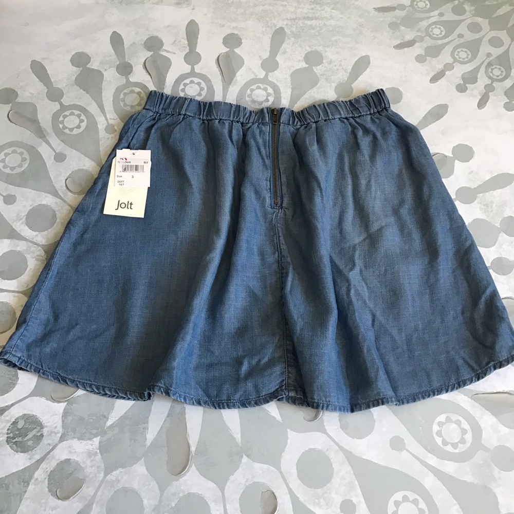 {Jolt} Juniors Tencel Skater Skirt - Picture 6 of 7