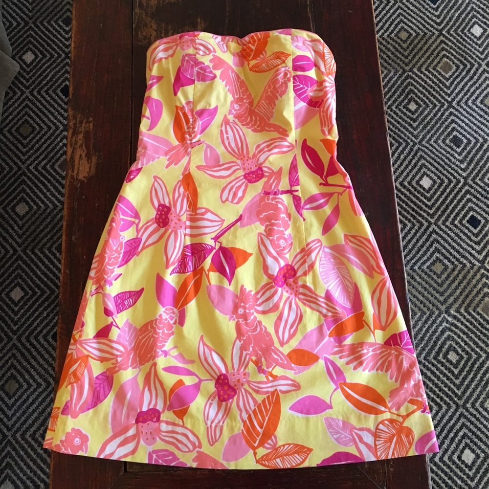 Lily Pulitzer strapless sun dress
