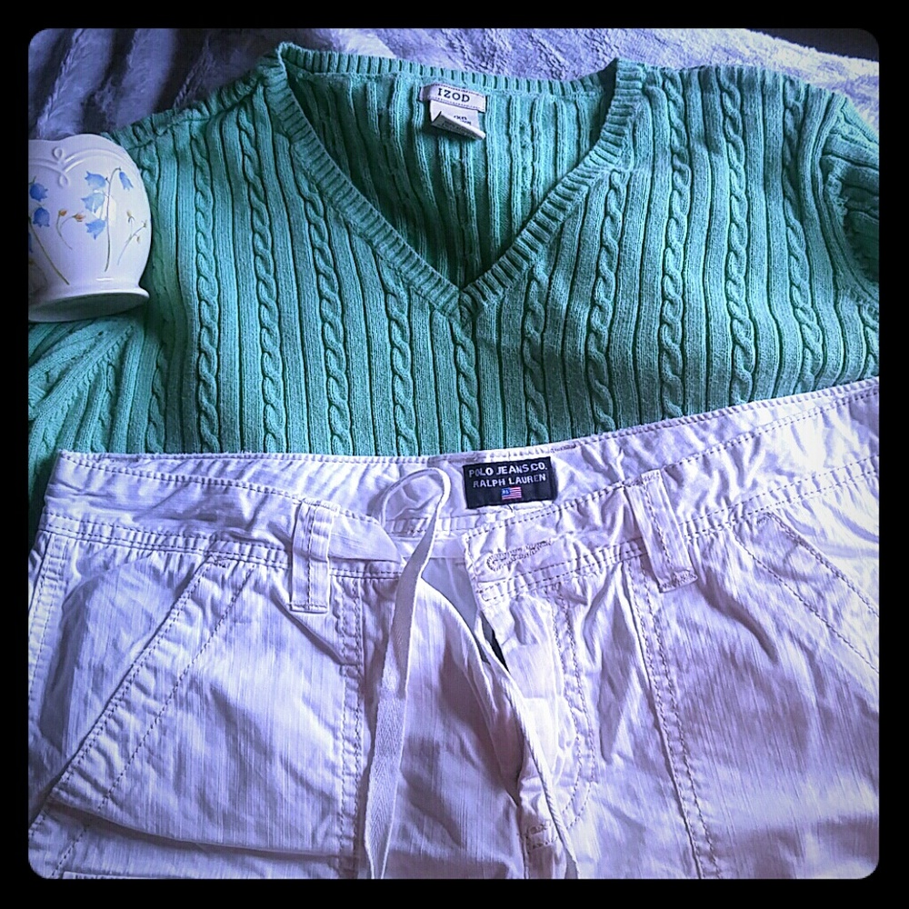 Short sleeve top Worn once & shorts  never worn.
