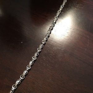 Sterling Silver Bracelet with real diamonds
