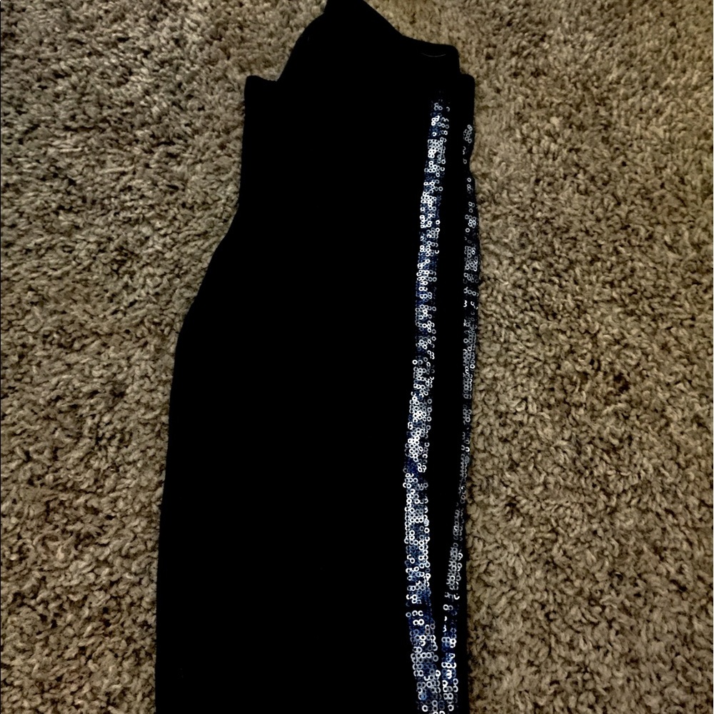 VICTORIA SECRET PINK sparkle black leggings