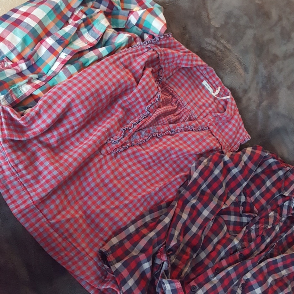 Cute Plaid Shirt Lot! Medium Kimchi Blue Forever21
