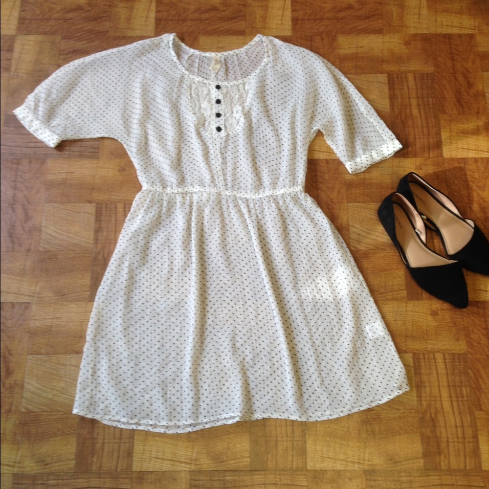 Sheer Sound & Matter Polka Dot Dress