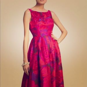 Adrianna Papell Boatneck Sleeveless Ballgown