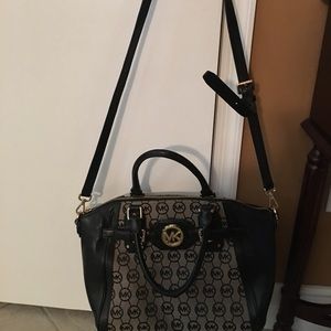 Michael Kors Canvas and Leather Bag
