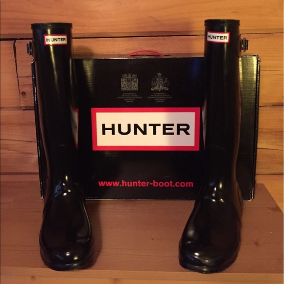 Hunter Shoes - Like New!!!! Hunter original gloss tall boots