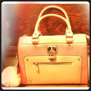 NWT Large Blush Pink Colorblock Handbag