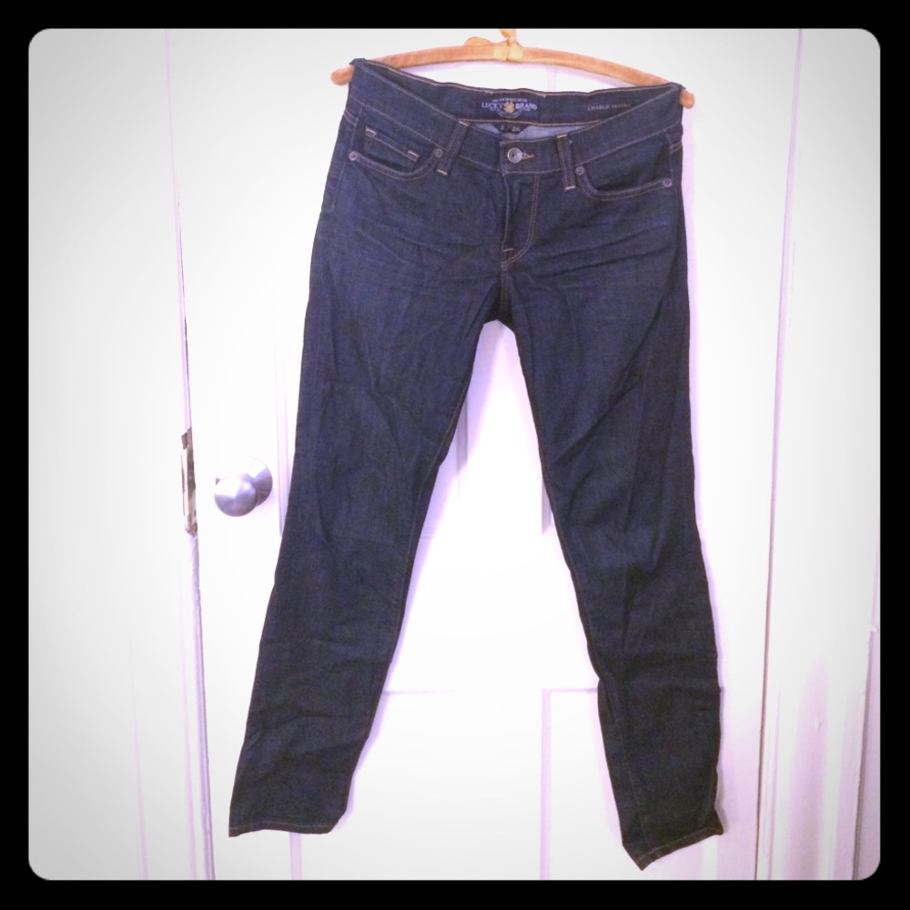 Lucky Brand Dark wash skinny jeans