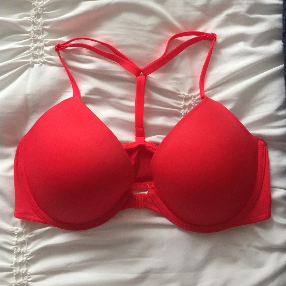 *bundle w others* Red padded VS PINK Bra 34C w tag