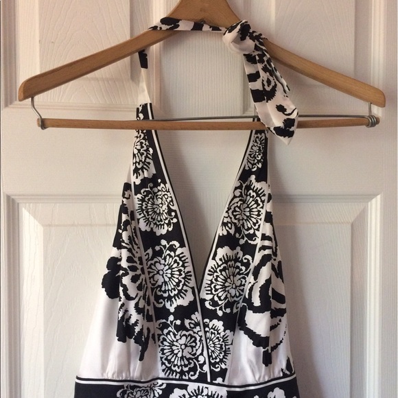 White House Black Market Silk Halter Dress - Picture 2 of 5
