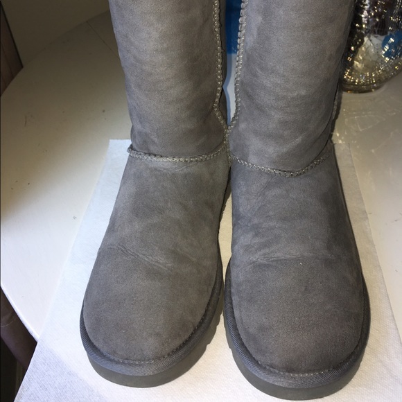 75% off UGG Shoes - Long Gray Ugg Boots PLUS sheepskin conditioner from ...