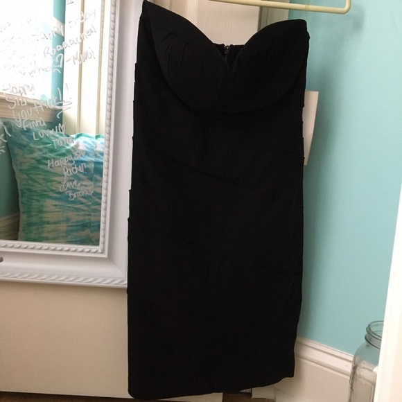 Black Strapless Dress | Emerald Sundae - Picture 4 of 4