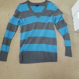 Blue/Grey striped sweater