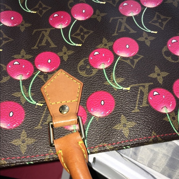LOUIS VUITTON LEATHER TOTE Takashi Murakami, - Picture 3 of 4