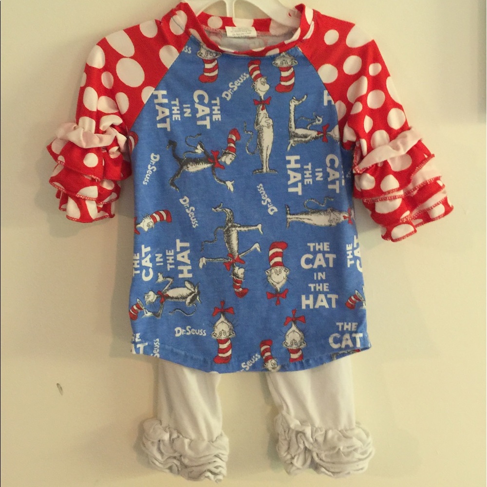 Cat And The Hat ruffle outfit
