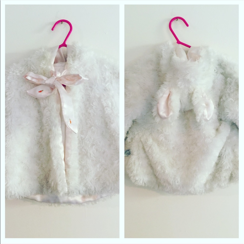 Fluffy Easter jacket w/ bunny ear hood!