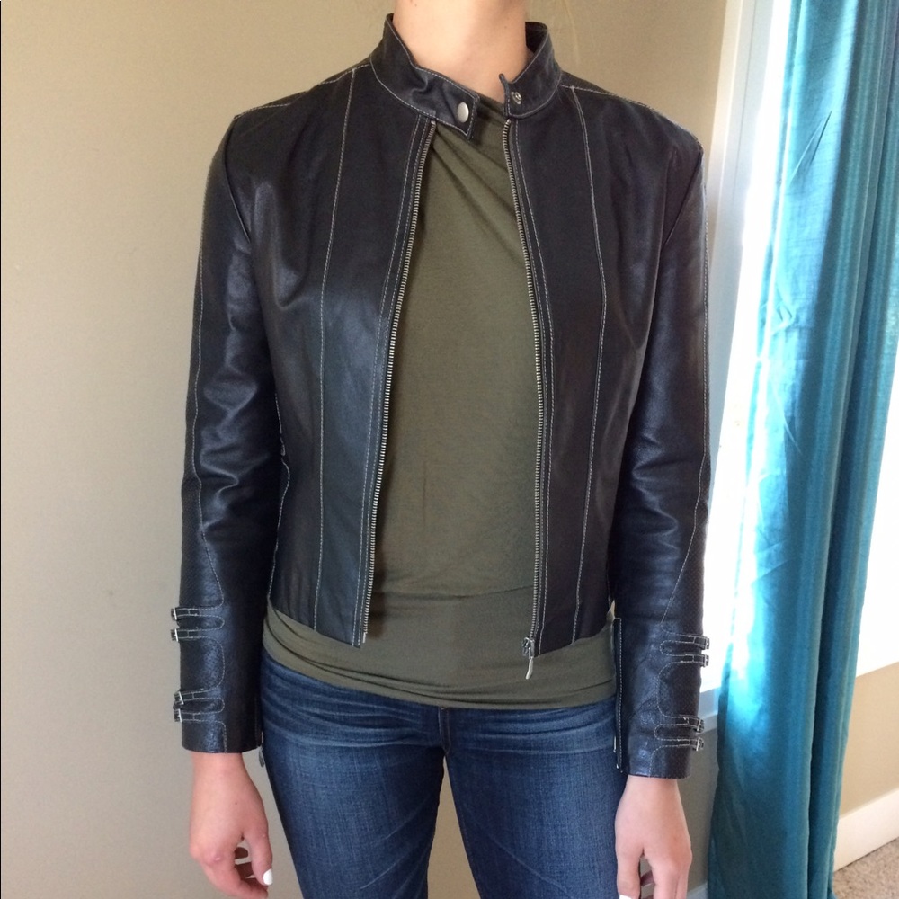 Real leather jacket