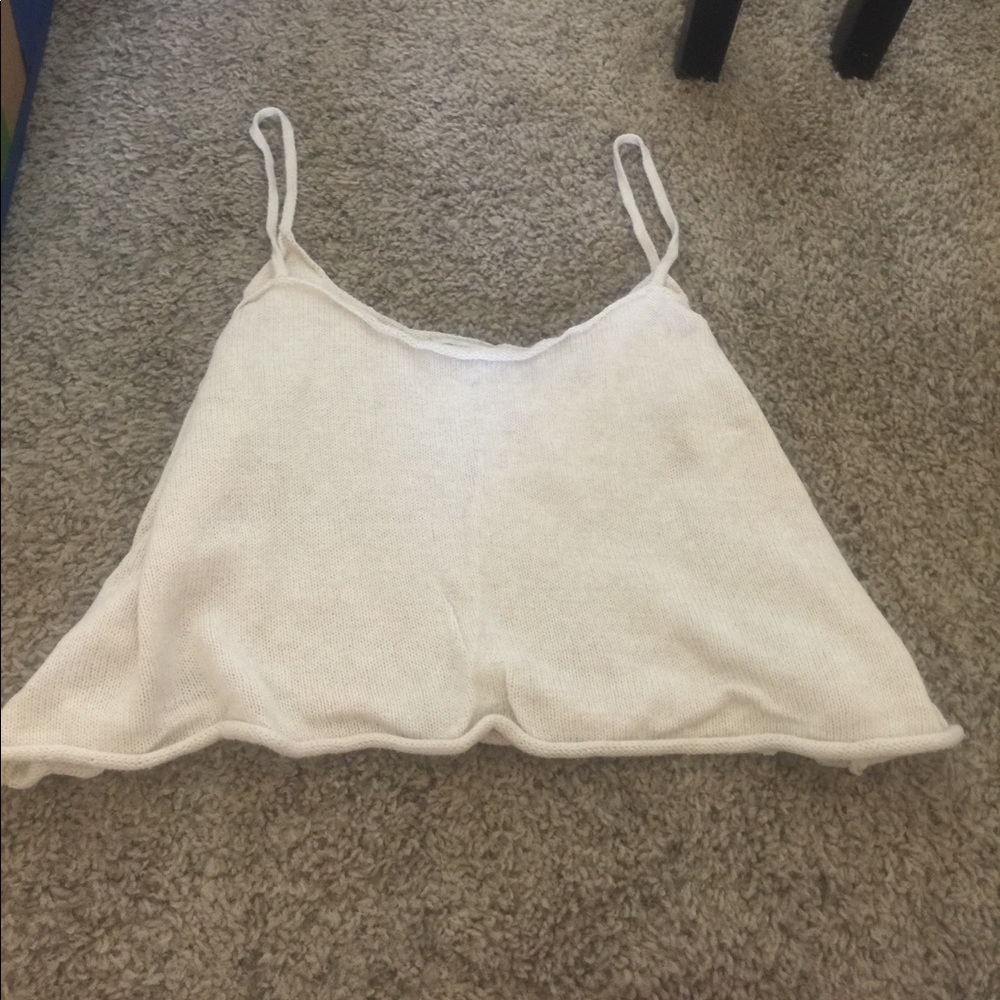 AMERIC EAGLE cream crop top