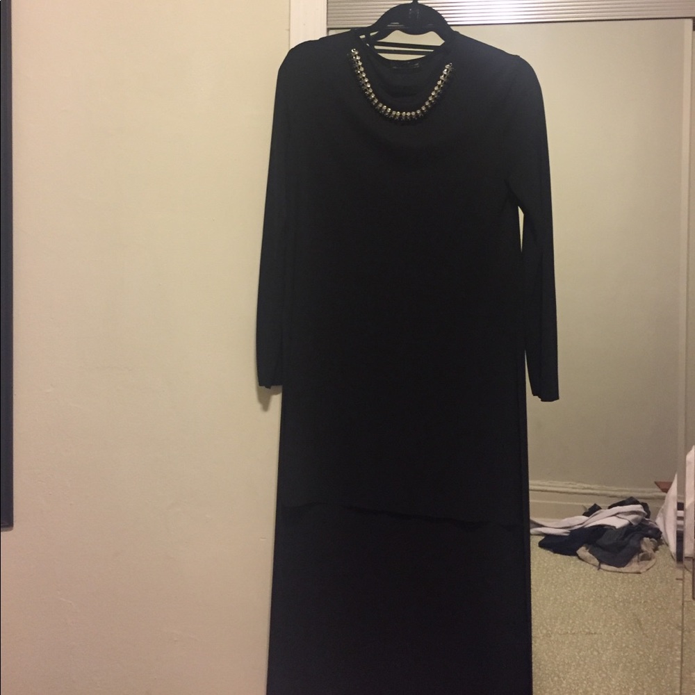 Black Zara High Low Top