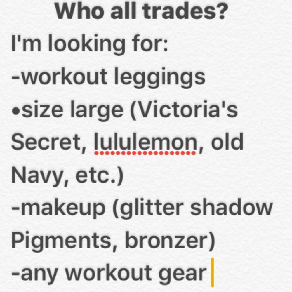 LOOKING FOR TRADES!