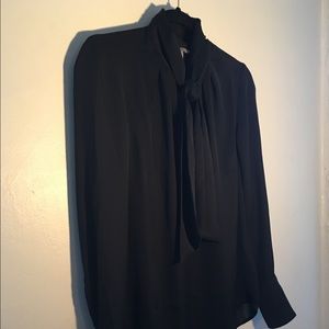 Black Satiny Blouse
