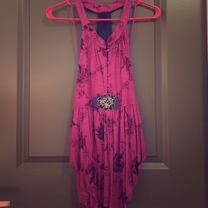 Free People Open Back Halter Top