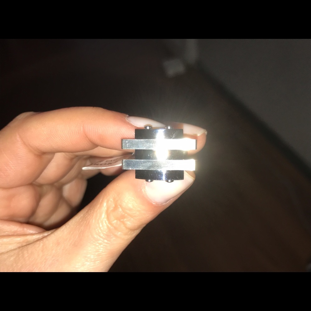 Men's SS 2-tone Cuff Links