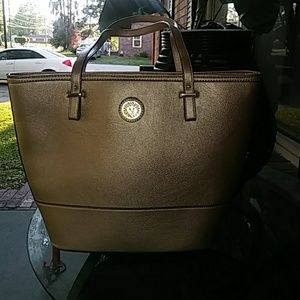 Gold Leather Bag