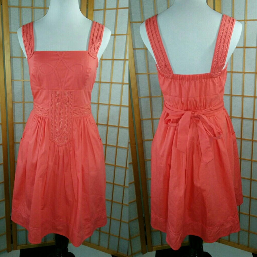 Monsoon FUSION collection, coral retro style dress