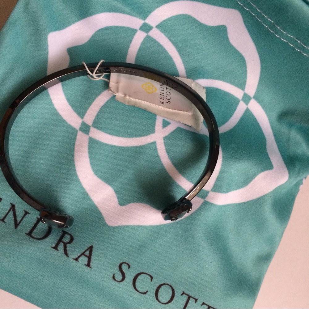 NWT Kendra Scott Gunmetal and Abalone Elton Cuff - Picture 5 of 5