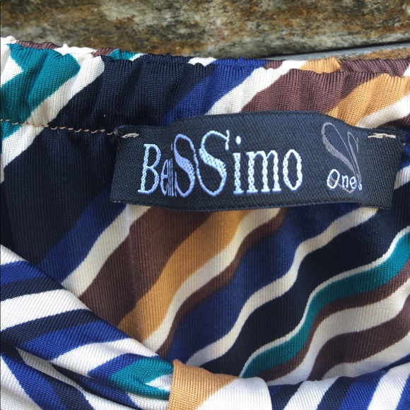 Strapless Dress Geometric Pattern - Picture 4 of 4