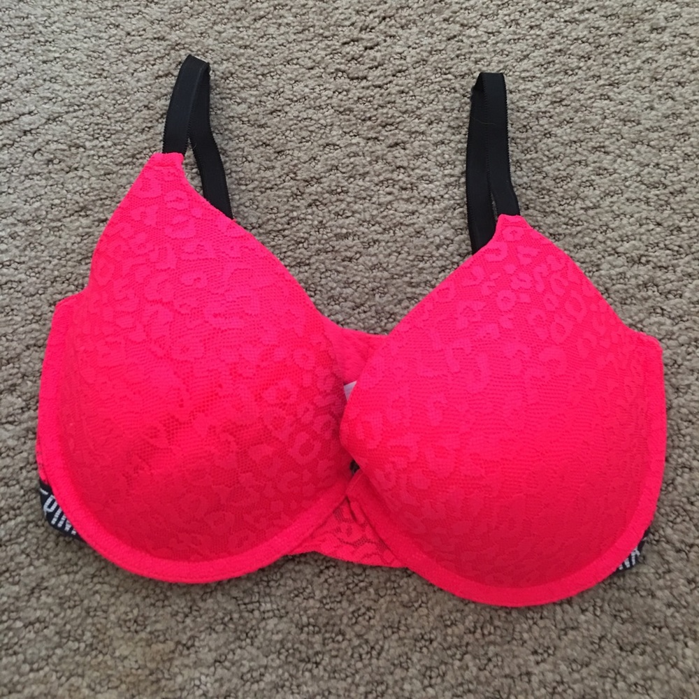 Leopard pink bra