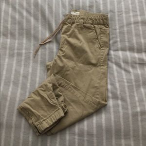 beige joggers from Pacsun