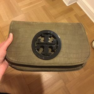 Tory Burch Logo Flap Clutch