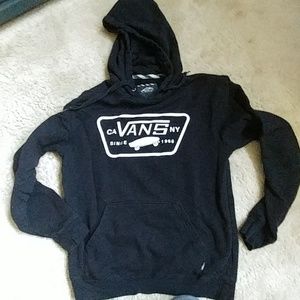 Men's Vans skateboarding hoodie black size small