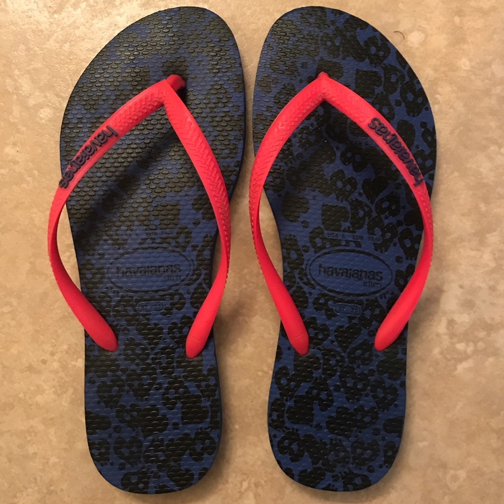 Blue/Pink Havaianas Flip Flops
