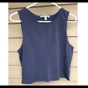 Blue crop top
