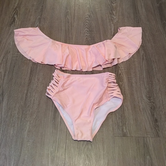 🚨1 small left push up bandeau ruffled/high waist - Picture 5 of 8