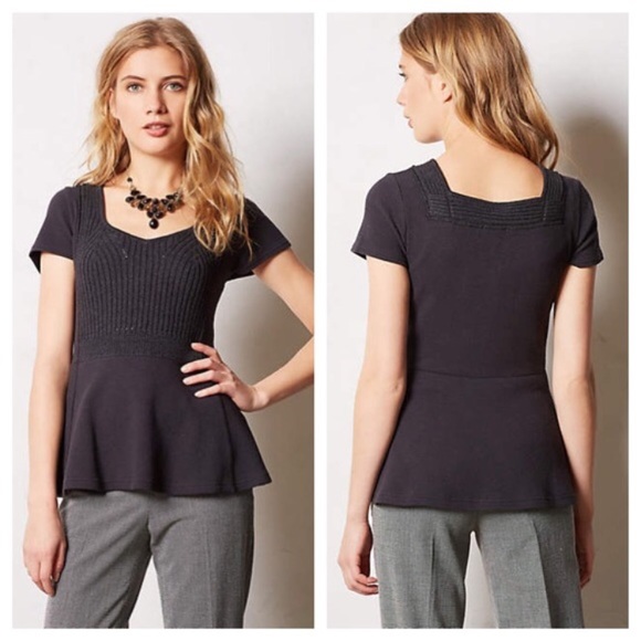 Anthropologie Tops - Anthropologie Meadow Rue Trellis Peplum